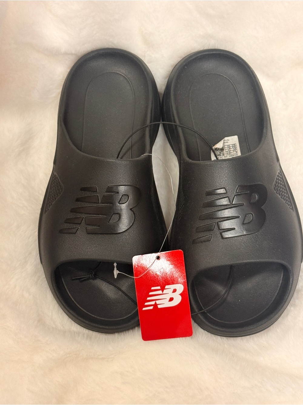 New Balance Black Men’s ' Slide Sandals with Logo